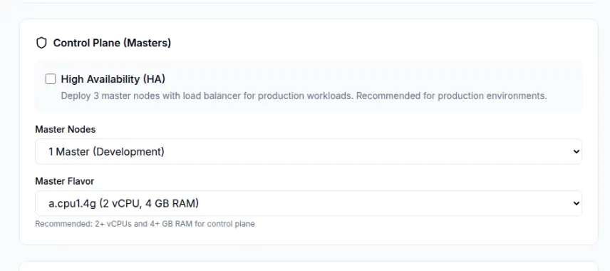 Step 4: Configure the control plane