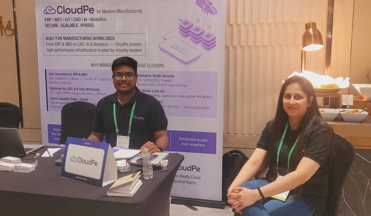 CloudPe at the 29th Manufacturing IT Summit India: Empowering Cloud-First, Smart, and Sustainable Manufacturing