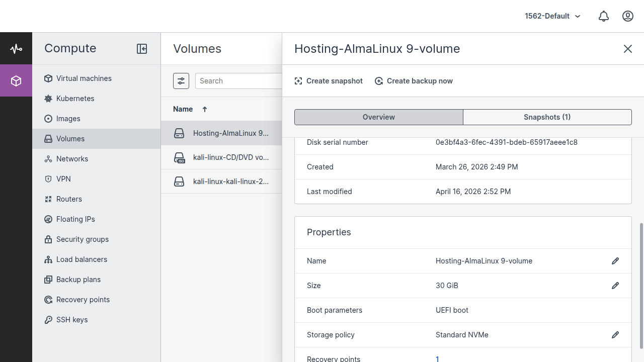 Volume Properties